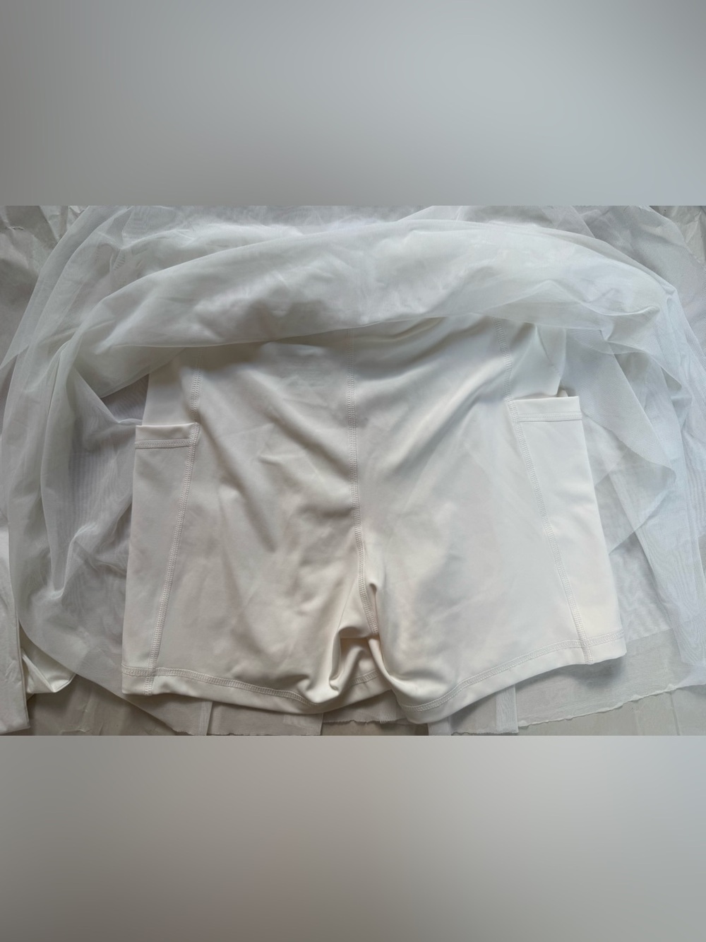 POPFLEX White Mini Wrap Skirt - Picture 5 of 8